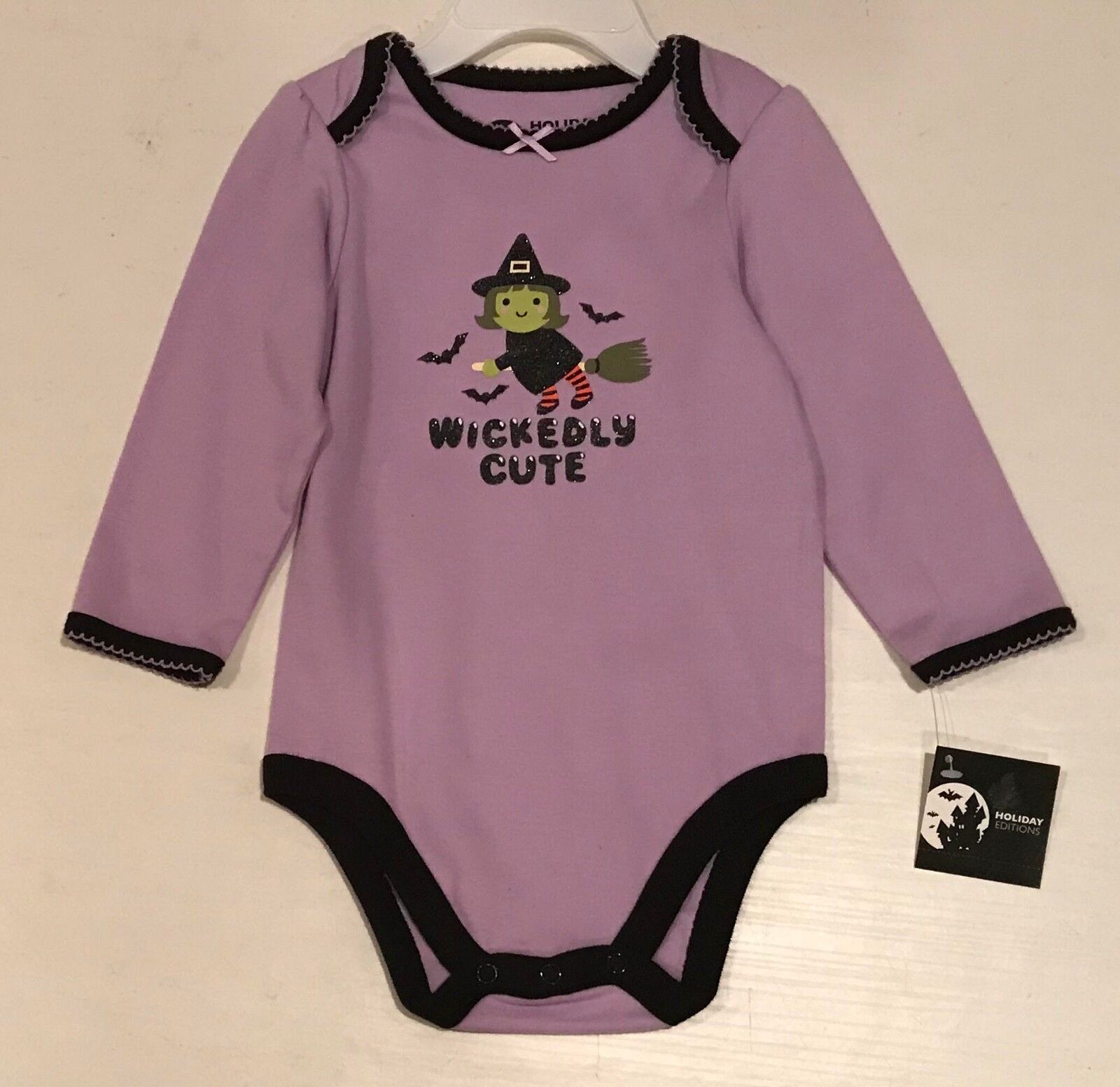 Holiday Editions Newborn Girl's Wickedly Cute Halloween Outfit 6