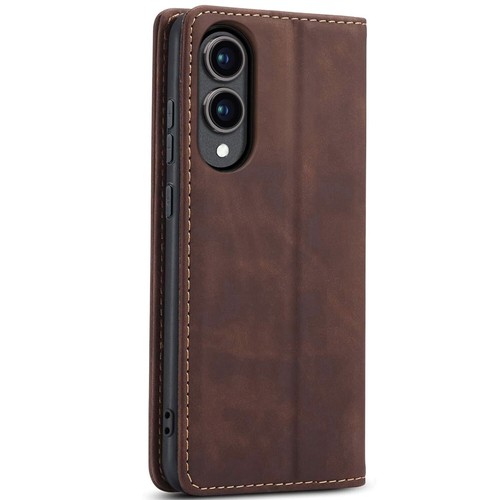 Funda de cuero abatible resistente para Samsung Galaxy A56 5G billetera ranuras para tarjetas cubierta - Imagen 25 de 28