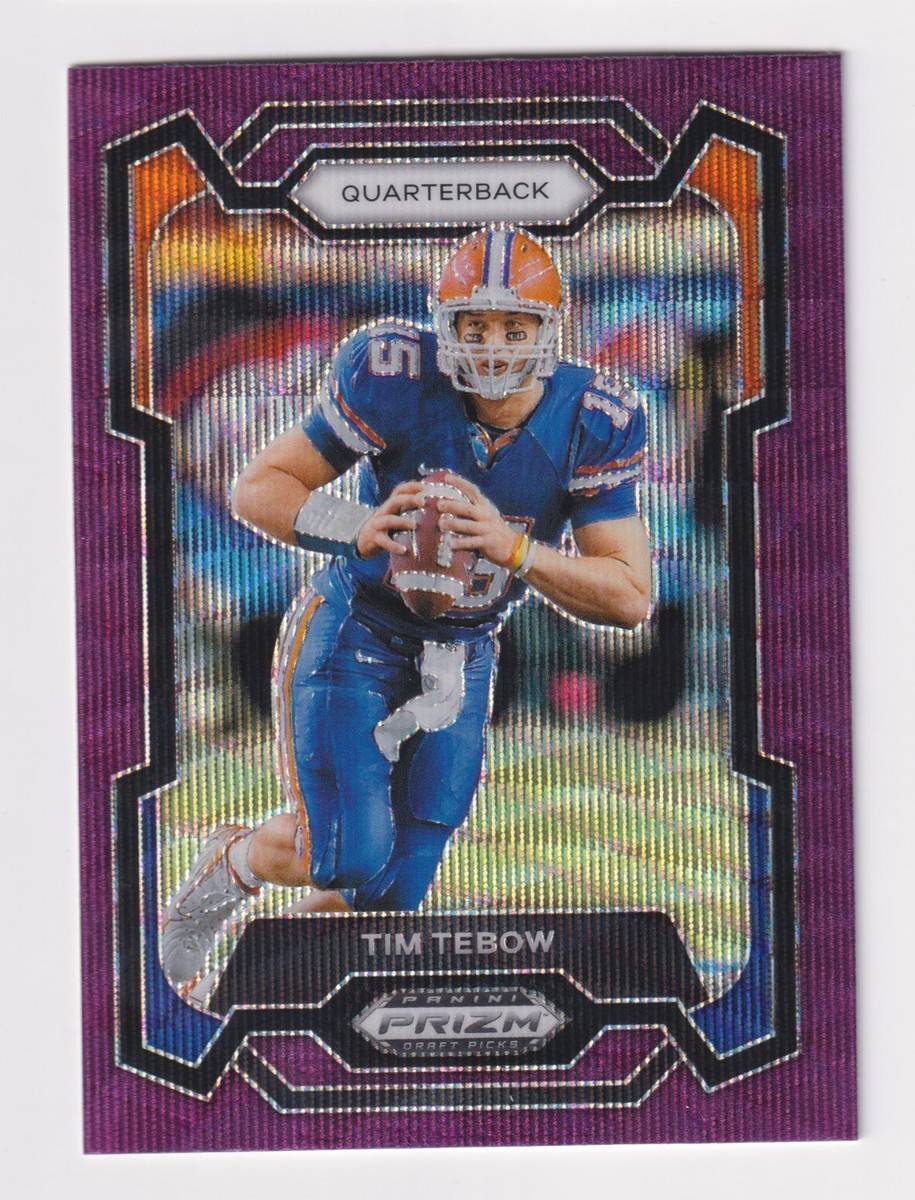 2024 Panini Prizm Draft Picks PURPLE WAVE PRIZM #35 TIM TEBOW