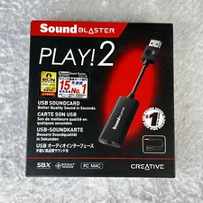 Creative Labs - Sound Blaster Play!2 - USB Sound Card - New