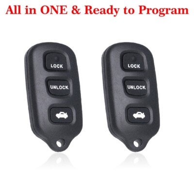 2 For 1999 2000 2001 2002 2003 Toyota Sienna Car Keyless Entry Key Fob GQ43VT14T