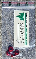 Tune Kettenblattschrauben 4 Stück KXX1 Alu 1-fach für MTB 1-fach / SRAM XX1 ROT