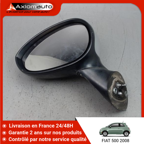 Rétroviseur Gauche D'Origine Pour Fiat 500 Phase 1 (735655745) - Occasion Bon État