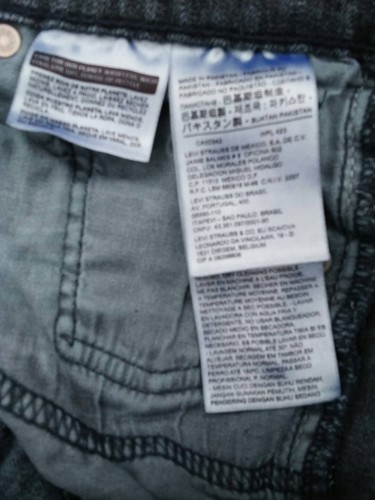 Levi's 511 Skinny Stretch Gr. 28 x 31 anthrazit grau Waschung Straight Fit Herren Jeans - Bild 7 von 10