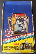 1991 ENOR HOF PRO FOOTBALL Canton OH Hall Of Fame Wax Box Johnny Unitas 