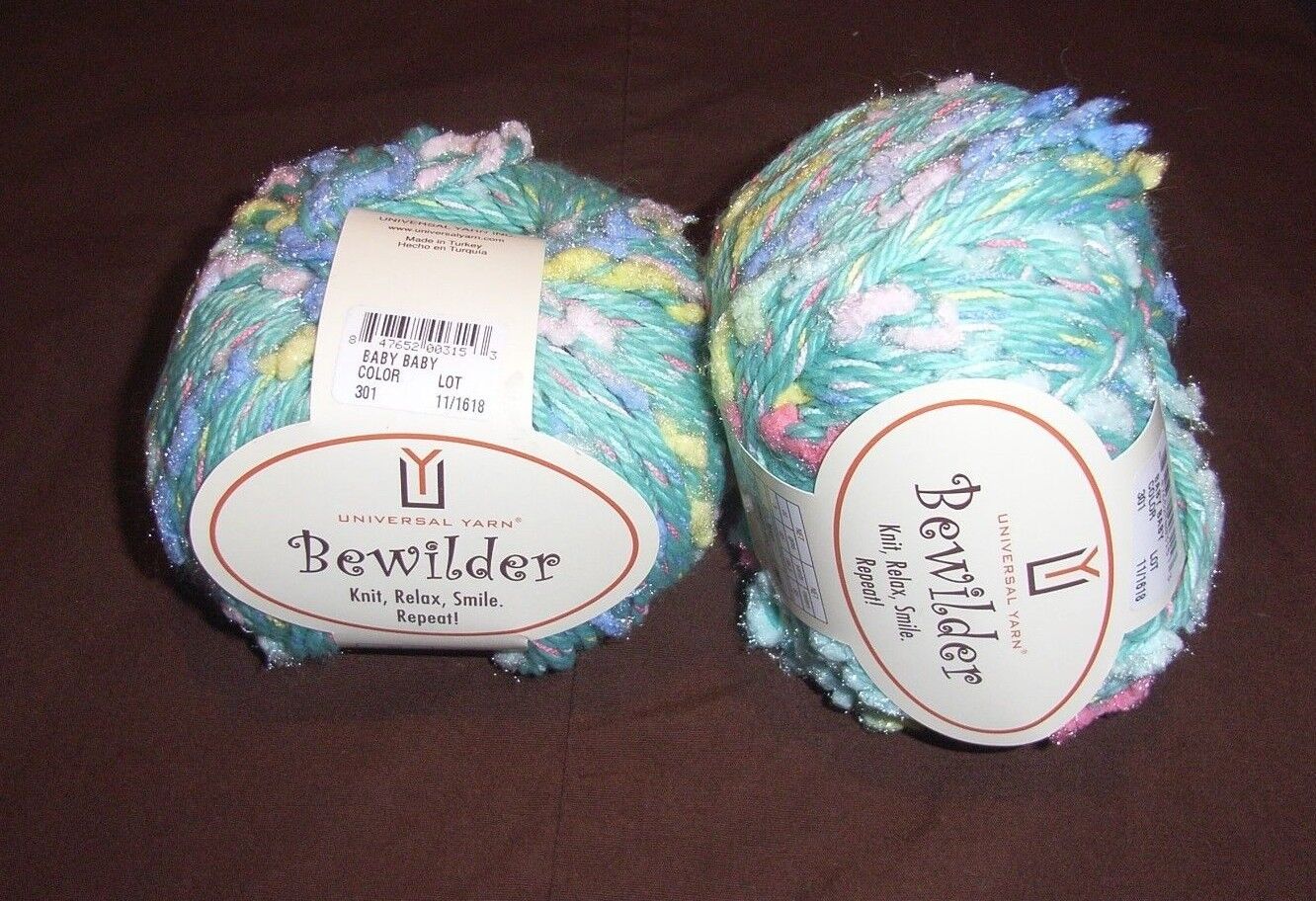 Lot of 2 Universal Yarns Bewilder Quality inspection Blue Max 74% OFF 6 Baby in Total oz