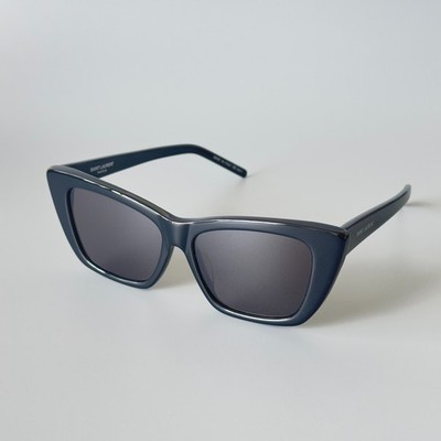 NEW YVES SAINT LAURENT MICA CAT EYE SUNGLASSES 001 BLACK SL 276