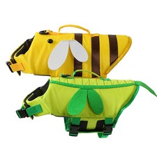 Pet Swimming Water Safety Vest Dog Life Jacke Swimsuit Lifesaver w/ PULL Handle
