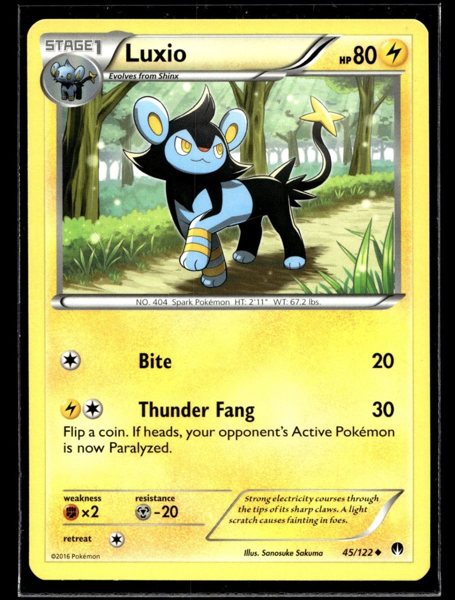Luxio Uncommon XY - BREAKpoint 45/122 NM | eBay