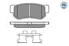 MEYLE BREMSBELÄGE SATZ HINTERACHSE PASSEND FÜR HYUNDAI ELANTRA GETZ GRANDEUR
