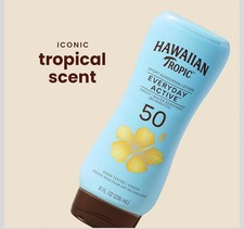 Hawaiian Tropic Everyday Active  , Sport Sunscreen Lotion, SPF 50, Light Tropical