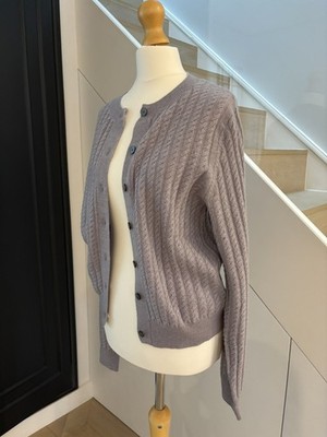 Schöne reine 100% Kaschmir Strickjacke Gr. M