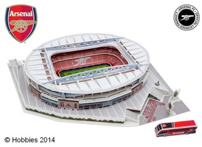 3D Arsenal Football Club Emirates Stadium Modellbausatz