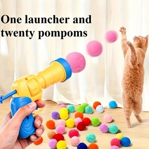 21Pcs Cat Toys Set Interactive Plush Balls Indoor Cat Toy Kitten Playset