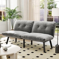 Grey Convertible Folding Modern sofa Bed