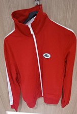 Lacoste RED WHITE STRIPE MENS TRACK SUIT. New