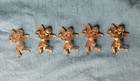 Five Miniature Gold Plastic Angel Christmas Ornaments Mini Tree Decorations — photo 8