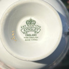england AYNSLEY SETS OF 2 CUPS & 2 SAUCERS gold trim PINK WITH ROSES bone china — photo 10