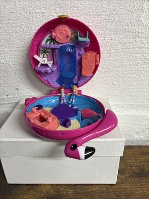 Mattel Polly Pocket Pocket World Pink Flamingo Floatie Compact 2017