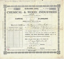 Chemical & Wood Industries Limited, 1931