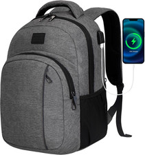 Travel Laptop Backpack,15.6 Inch Business Laptop Backpack for Men Women with USB