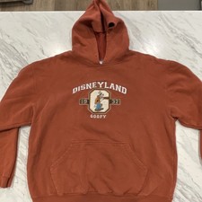 Vintage Disneyland Resort Goofy Disney Pullover Hoodie Sweatshirt Adult L