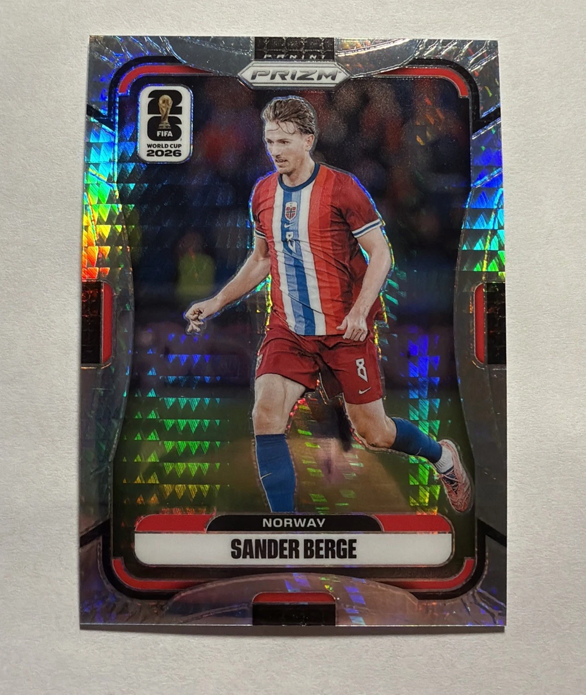 2026 Prizm FIFA World Cup Sander Berge #328 Hyper Prizm