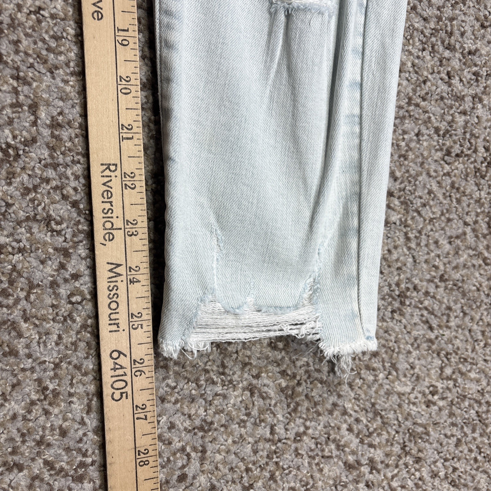 Eunina Womens Tobi Super High Rise Distressed Mom Jeans Size 9 Fits 29 X 25.5 - View 12