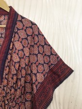 Pure Cotton Kaftan Purple Long Caftans Dress Gown Maxi Woman Robe CFN1216