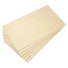 6 Pcs 12x20x1/4" Basswood Sheets 6mm Plywood Sheets Balsa Wood Board