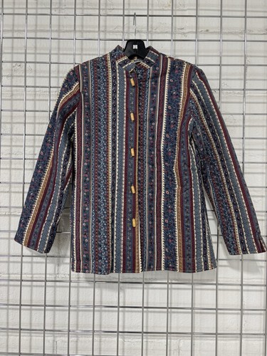 Vintage Quilted Jacket Cottagecore Prairie Two Potato of Laguna Beach 70s Floral - Picture 10 of 10