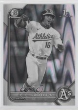 2022 Bowman Draft Chrome Black & White RayWave Refractor Clark Elliott 0a6