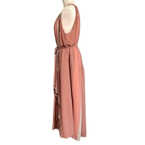 Maxi abito Anthropologie Nikita Mhaisalkar Boho Halter taglia M made in India - Foto 5 di 10