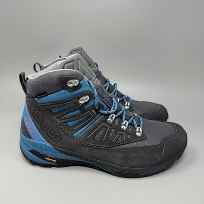 Asolo Narvik GTX Womens Boots Sz 9 Smoky Gray Blue Moon Hiking Ankle Boots