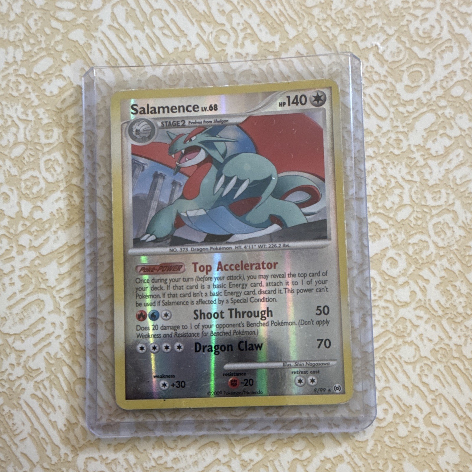 The Pokémon Company Salamence 8/99 Arceus Reverse Holo Rare Stage 2 2009 140HP