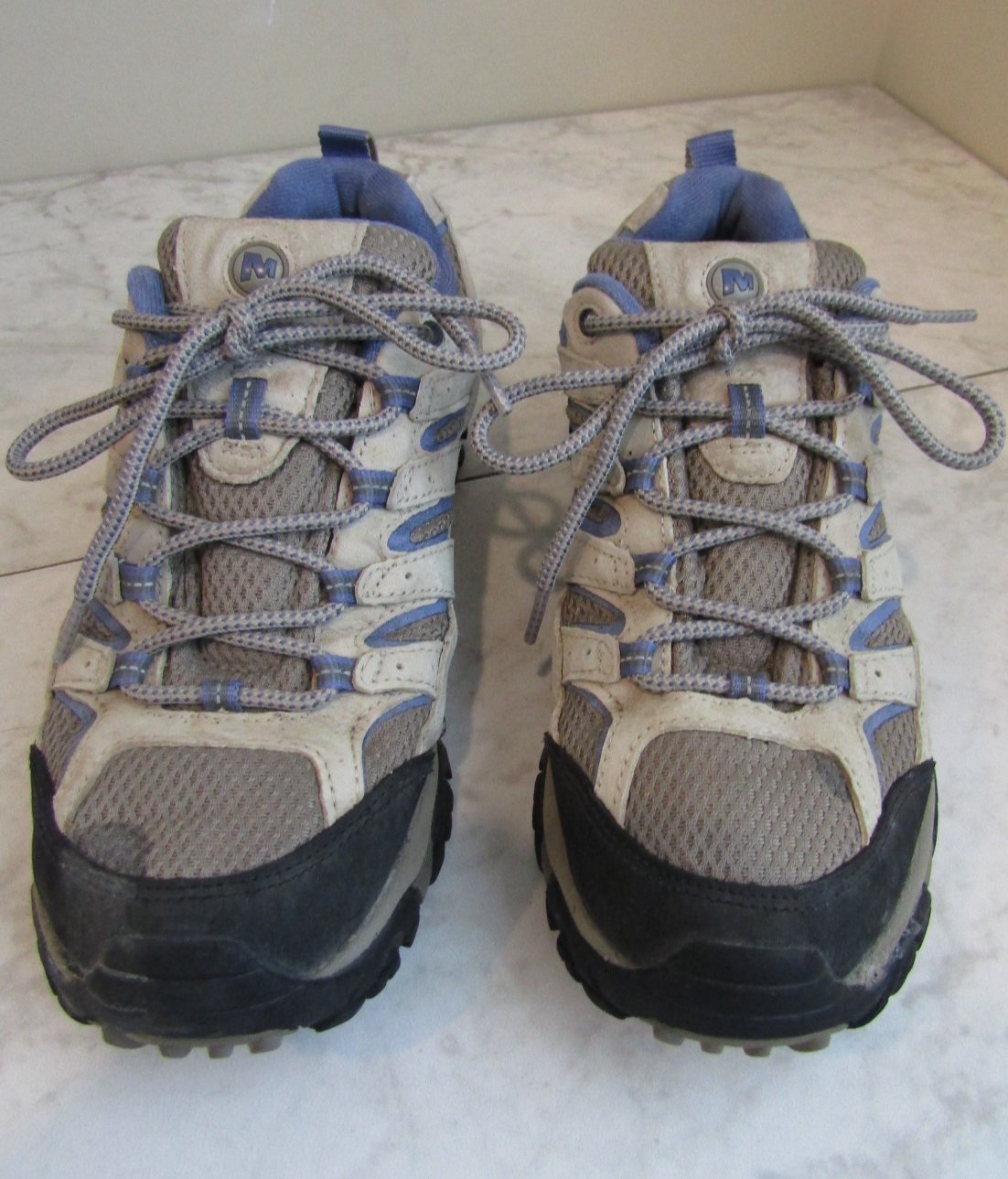 Merrell Moab 2 Ventilatore Scarpe da Escursionismo Donna 9 Pelle Rete Stivali Outdoor