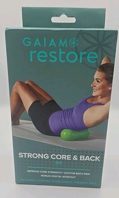 Gaiam Restore Strong Core & Back Therapy Recovery Kit New