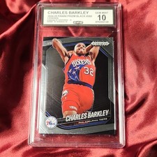 Charles “Sir Charles” Barkley 2024-25 Panini Prizm Black Legends #260 CCG GM 10