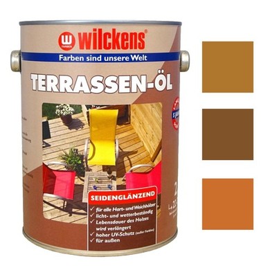 Wilckens Terrassen-Pflegeöl Holzschutzmittel Außen Holzimprägnierung Holzöl