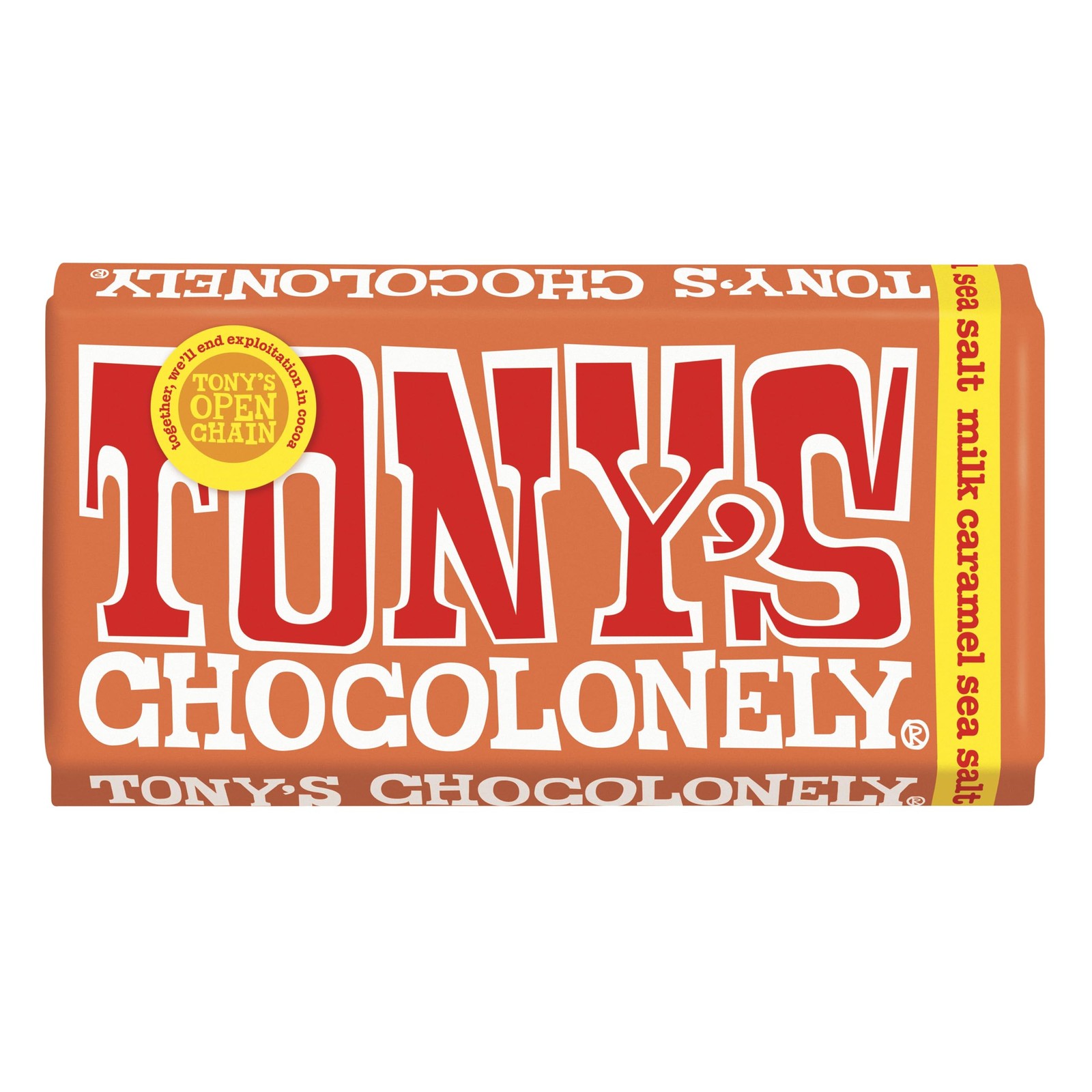 Tonys Chocolonely Milk Chocolate Caramel Sea Salt - Pack of 3 (180g each) - Image 2