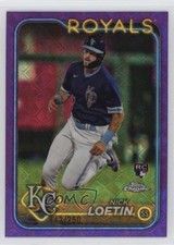2024 Topps Chrome Logofractor Edition Purple Refractor 143/250 Nick Loftin 0o6v