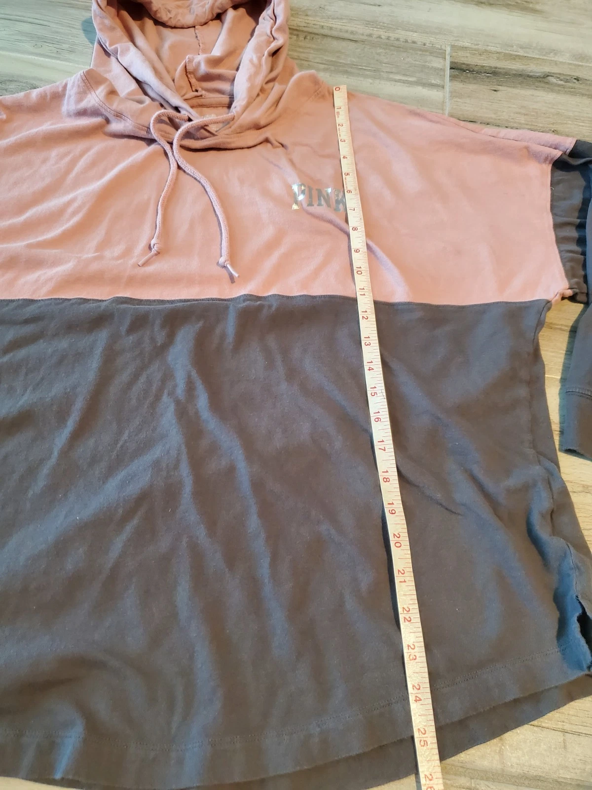 UNDERCOVER Victoria's Secret ROSA Varsity maglione manica lunga maglietta campus felpa con cappuccio grande LEGGI