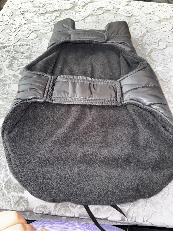 Top-Paw Large Dog Puffer Fleece Lined Warm Winter Black Jacket Size L - Image 4 of 4