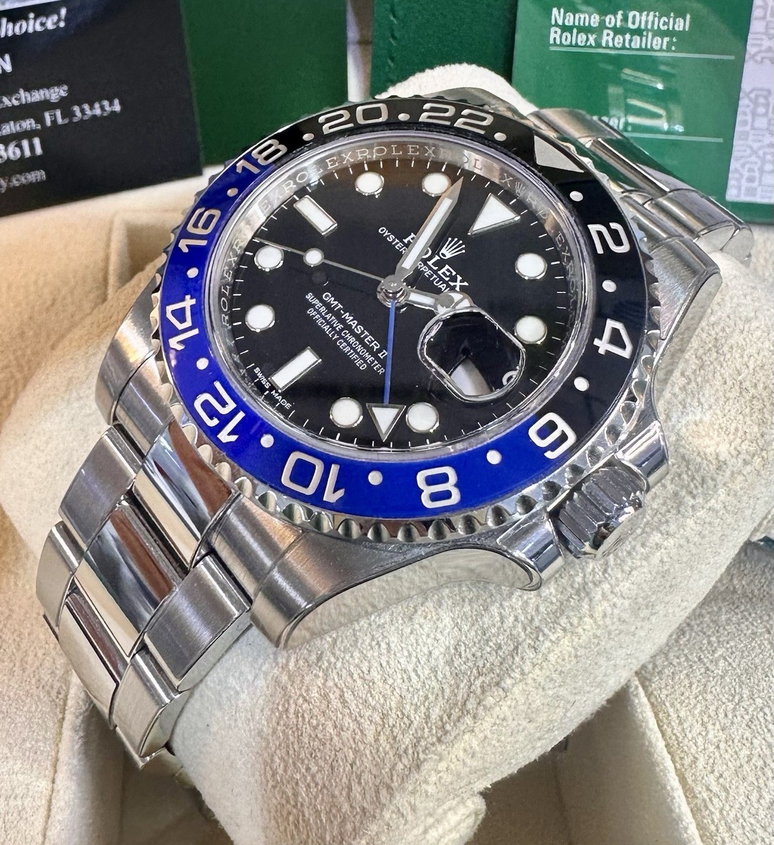 Gmt Master Batman Jubilee Rolex Batman 2018 For Sale Rolex GMT-Master II  126710BLNR Jubilee Bracelet “Batman” Unworn - Main Image