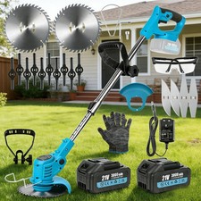 Garden Lawn Rechargeable Weed Strimmer Cutter Electric Cordless Grass Trimmer