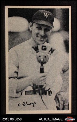 1936 National Chicle Fine Pen Premiums Ossie Bluege Senators 4 - VG/EX