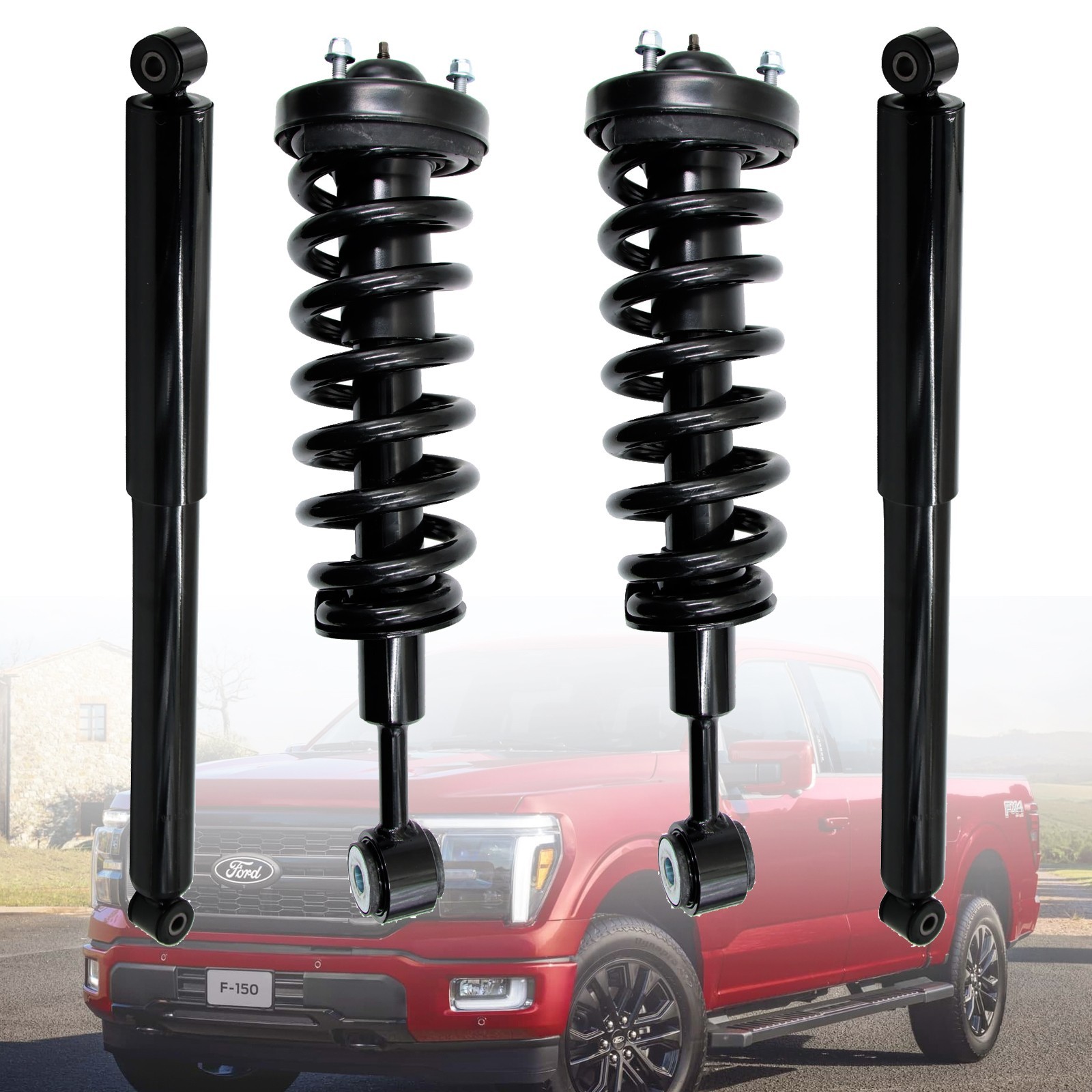 OEM Amortiguadores de Puntales delantero y trasero para 2004-2008 Ford F-150 4WD