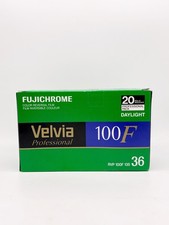 Unopened box FUJICHROME Velvia 100F Film, 35mm - Pack of 20. Exp 2007 - FROZEN