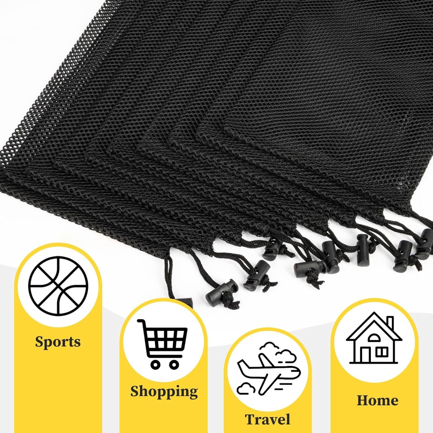 10 Pc Mesh Bag Mesh Drawstring Bag Mesh Storage Bags Net Bag Mesh bags