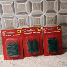 Lot Of 3 300  80 Count Green Christmas Ornament Hook Hangers Metal Wire New